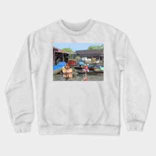 River village Tonie Sap Lake Crewneck Sweatshirt